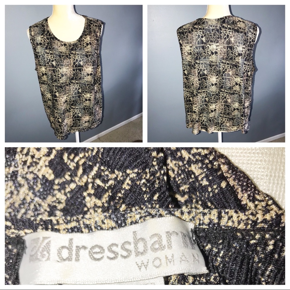 3/$25 Dress  barn 1 x short sleeve scoop neck